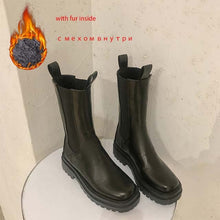 Load image into Gallery viewer, Women Chunky Heel Ankle Boots Woman Shoes Autumn Brand Designer Chelsea Boots Female Platform Boots Lasdies Fashion