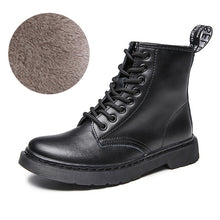 Load image into Gallery viewer, Soft Split Leather Women White Ankle Boots Motorcycle Boots Female Autumn Winter Shoes Woman Punk Motorcycle Boots 2020 Spring