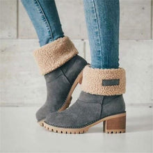 Load image into Gallery viewer, Women Winter Fur Warm Snow Boots Ladies Warm wool booties Ankle Boot Comfortable Shoes plus size 35-43 Casual Women Mid Boots
